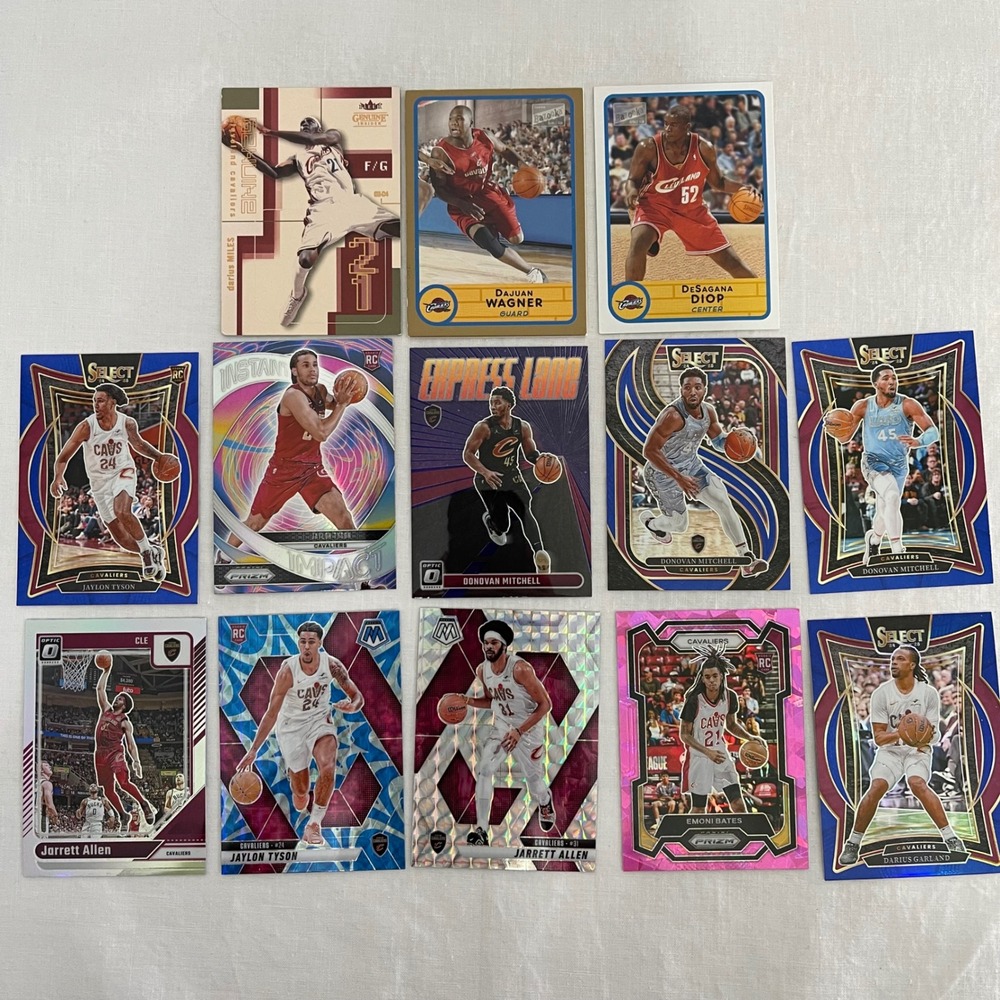 Panini Topps Cleveland Cavaliers 13 Card Lot Donovan Mitchell Rookie RC Inserts